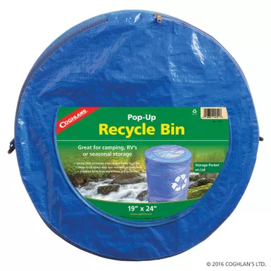 Coghlan's Pop-Up Recycle Bin, Blue , 19" x 24"