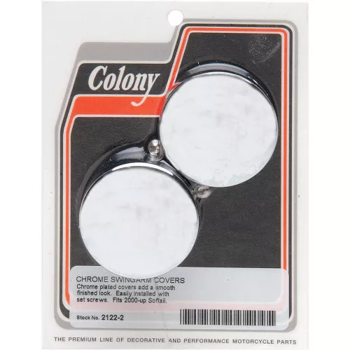 Colony Swingarm Pivot Covers for 2000-2007 Harley Softail