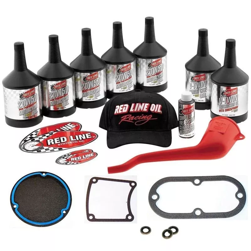 Complete Red Line Primary Oil Power Pack Kit w/ Gaskets Harley Evolution 83-99