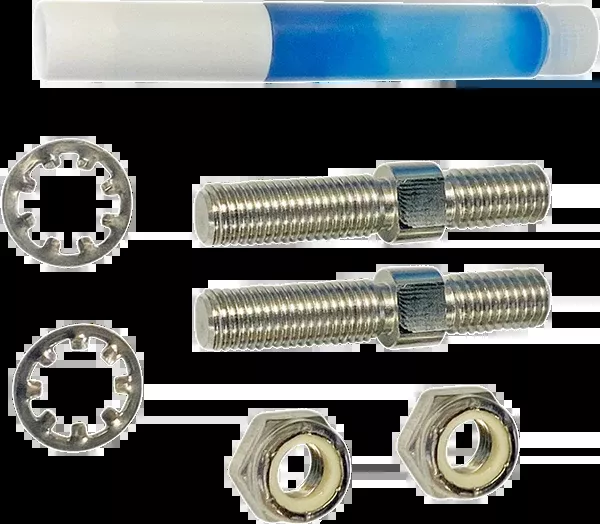 Custom Dynamics Adapter - Mirror - Chrome - M8 X 1.25 Right-Hand Thread/5/16"-24 Right-Hand Thread