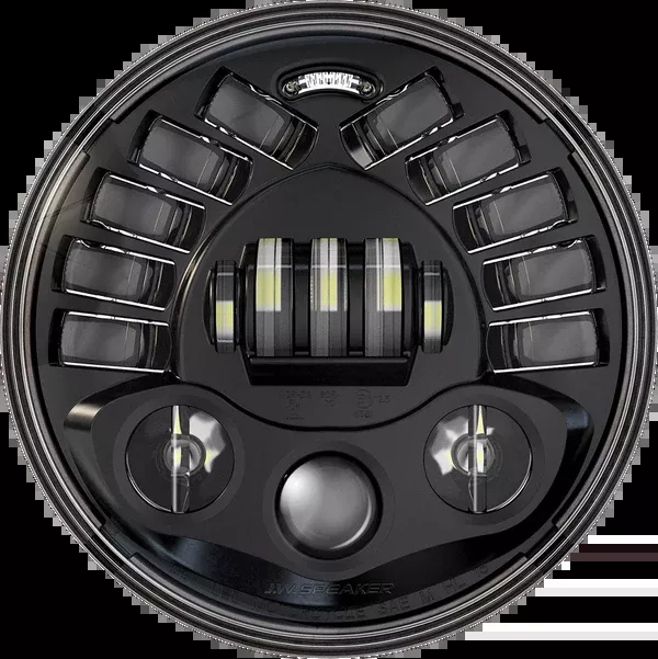 Custom Dynamics Adaptive Headlight With Adapter – 7″ – Black