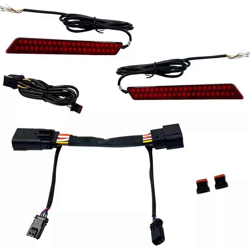 Custom Dynamics Dual Color LED Saddlebag Latch Lightz 4 Harley 23-24 FLH