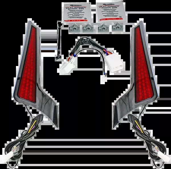 Custom Dynamics Fascia LED Light Panels – Chrome/Red