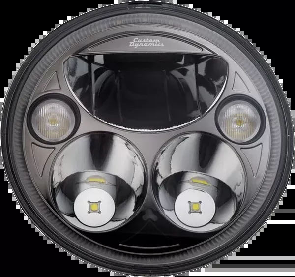 Custom Dynamics Headlamp – 7″ – TruBEAM – Black – Chief