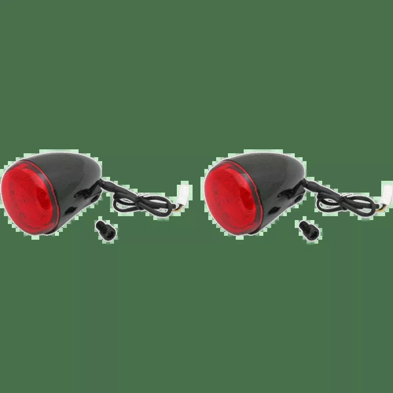 Custom Dynamics Indian Rear Turn Signal With Red LED Gloss (Pair)