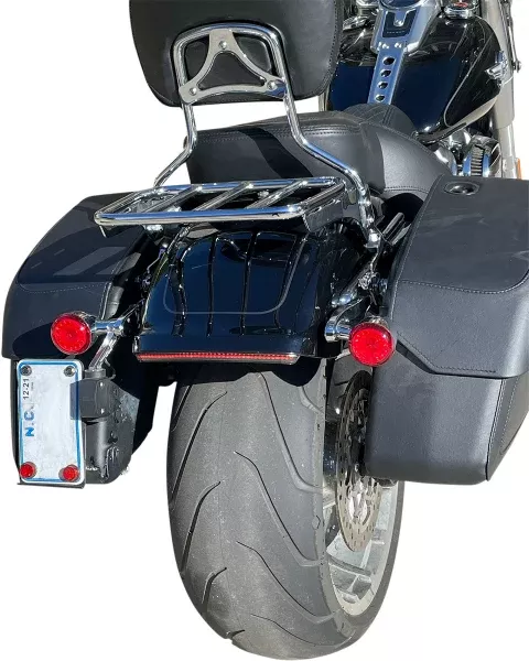 Custom Dynamics Integrated Smoke Taillight with Turn Signals Harley Fatboy 18-Up