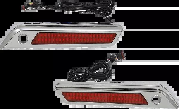 Custom Dynamics Latch Light – Saddlebag – Dual Color – Red – Chrome