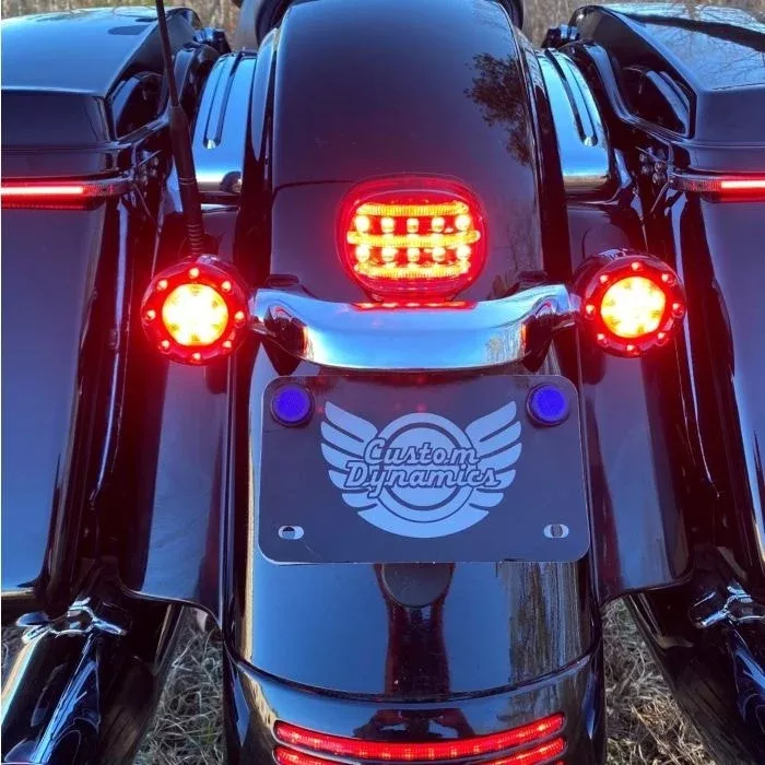 Custom Dynamics ProBeam Red Mini Add-On LED Taillight Brake Harley Touring 14-Up