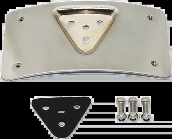 Custom Dynamics Radius License Plate Mount - Chrome