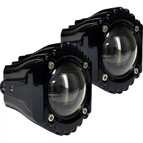 Custom Dynamics Shark Demon LED Fog Lights for Harley Softail, Touring