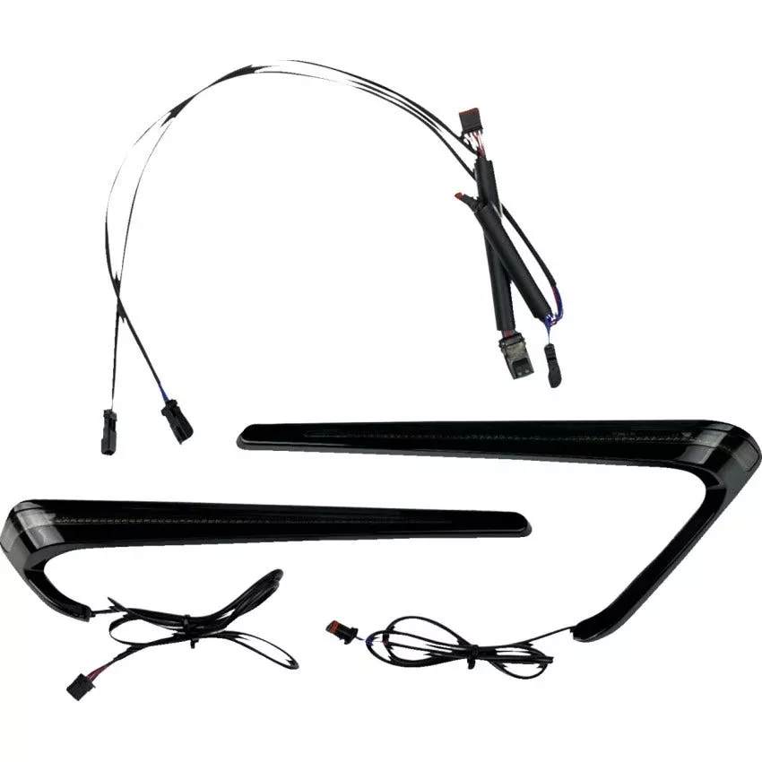 Custom Dynamics Smoke LED Saddlebag Lights for Harley Low Rider & Sport Glide