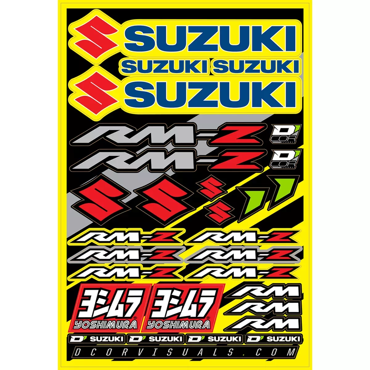 D’COR VISUALS 4320-2242 40-40-100 Decal Sheet suzuki rm-z