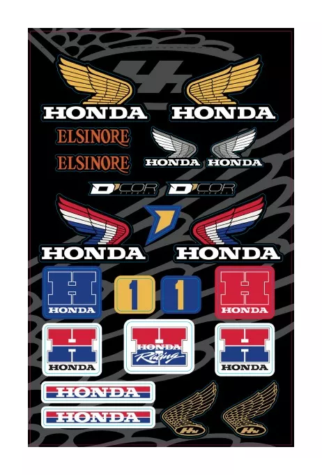 D'COR Visuals Retro Honda Decal Sheet