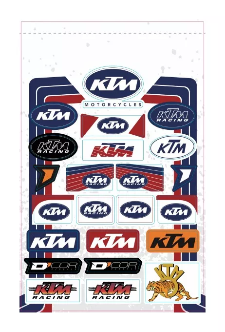 D’COR Visuals Retro KTM Decal Sheet