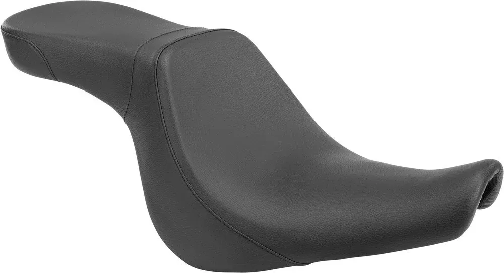 Danny Gray Lowist 2-Up Seat Vinyl Smooth Stitch Harley Softail 07-17