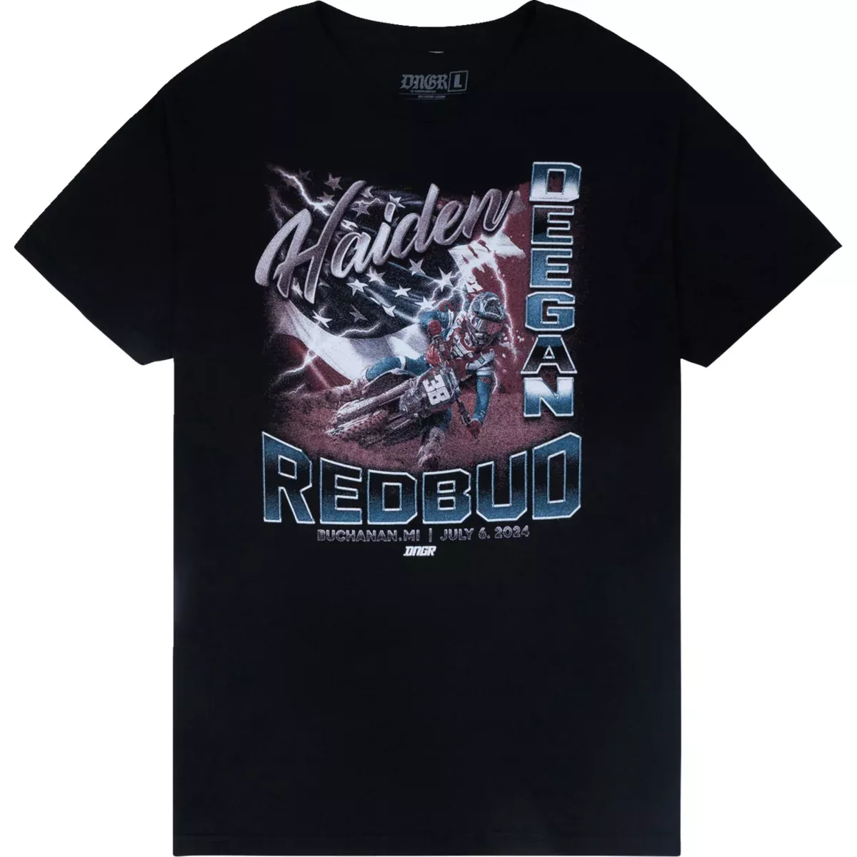 DEEGAN APPAREL 3030-24450 DMTSS4012BLKS Red Bud T-Shirt black – small