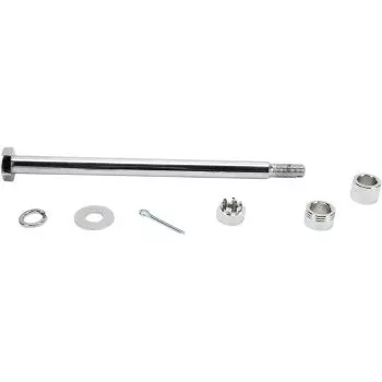 Drag OE 41563-77A Chrome Rear Axle Hardware Kit Harley Custom 79-99 XL Models