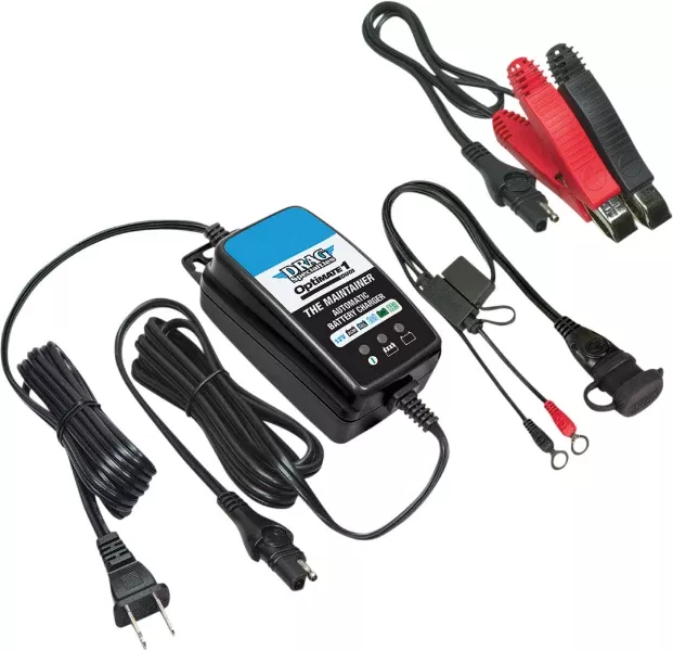 Drag Optimate 1 Duo Drag Battery Maintainer Charger 12V Universal