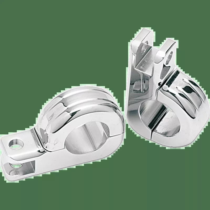 Drag Specialties 1-1/4" 2PC Foot PEG Clamps (PR)