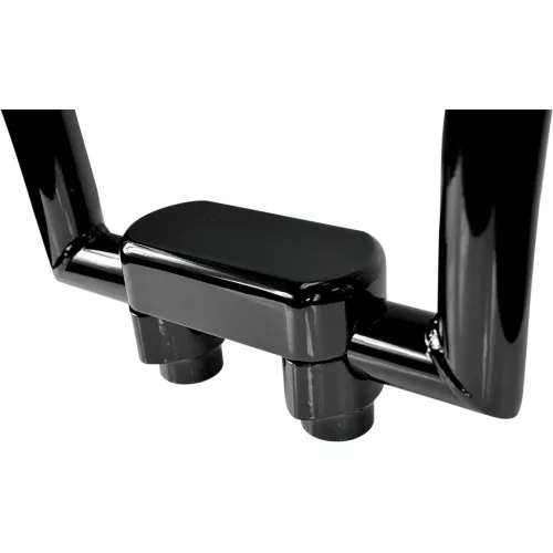 Drag Specialties 1.5" Straight Handlebar Risers/Top Clamp Kit for 1.5" Bars - Gloss Black