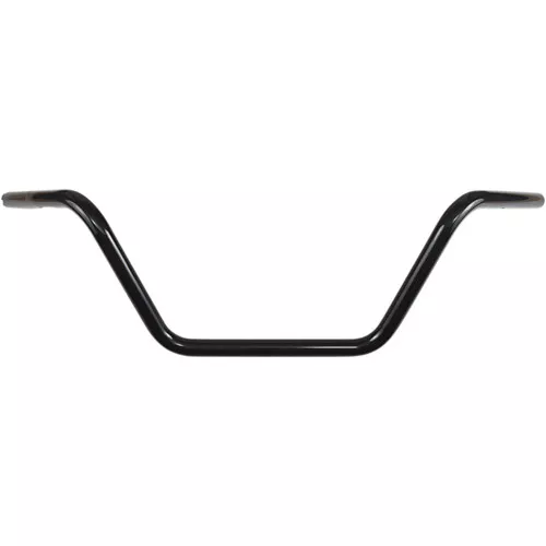 Drag Specialties 1" Buckhorn Medium Handlebars TBW - Gloss Black