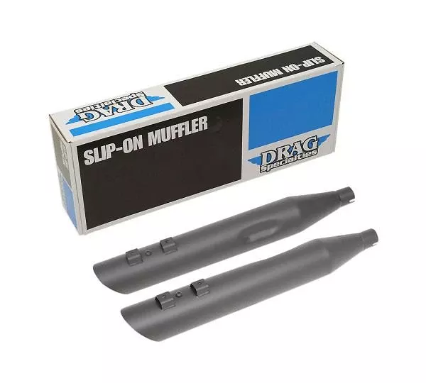Drag Specialties 3.5 inch Slashdown Slip On Mufflers for Harley Davidson Touring Models ’17-Up – Black