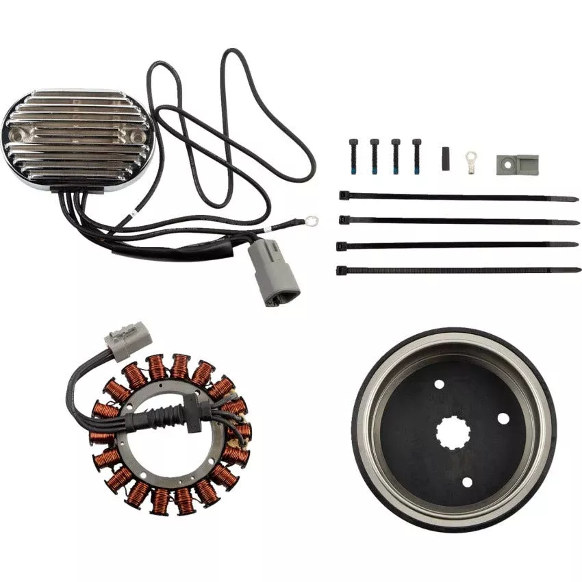 Drag Specialties 38A Alternator Charging System Harley 2001-2006 FXST/FLST