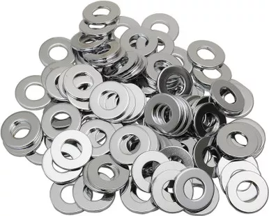 Drag Specialties 5/16″ Chrome Flat Washer-DS-190655