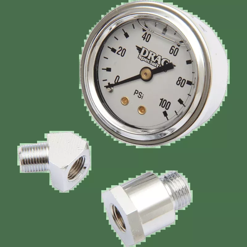 Drag Specialties 70-84 B/T O/Press Gauge Kit Face