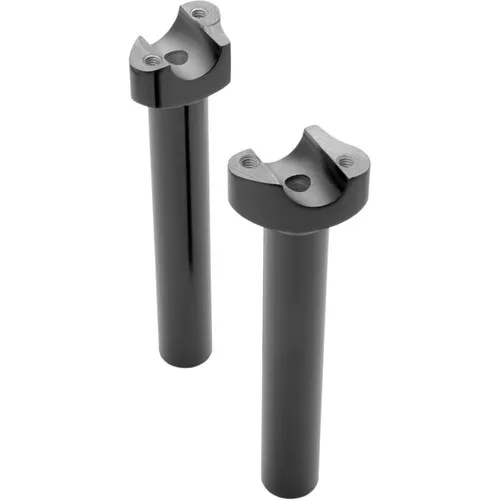 Drag Specialties 8″ Forged Aluminum Straight Handlebar Risers – Black