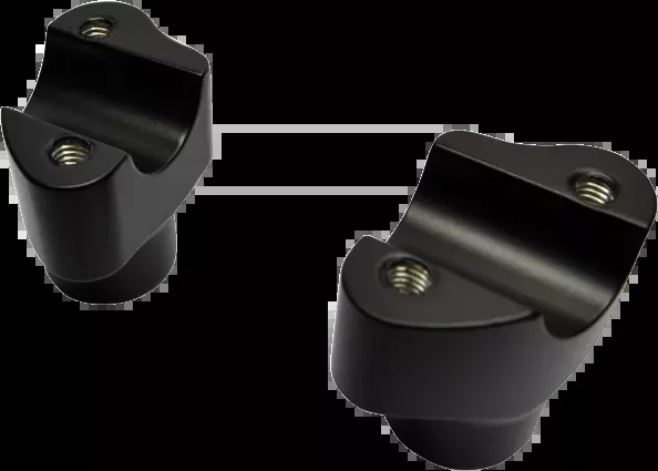 Drag Specialties Black Buffalo 1.5″ Motorcycle Handlebar Risers Harley Davidson