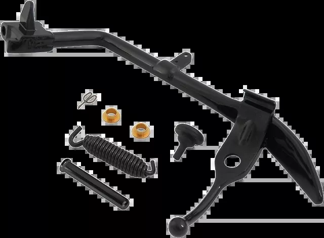 Drag Specialties Black Complete Kickstand Kit for 2007-2017 Harley Softail FXST