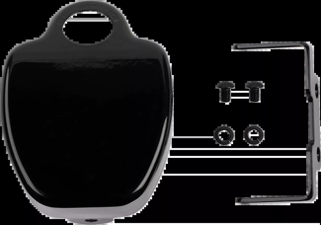 Drag Specialties Black Ignition Coil Cover for 2008-2013 Harley Softail FXCW FXS