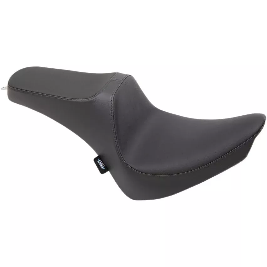 Drag Specialties Black Predator III Smooth 2-Up Seat Harley Softail FL FX 00-17