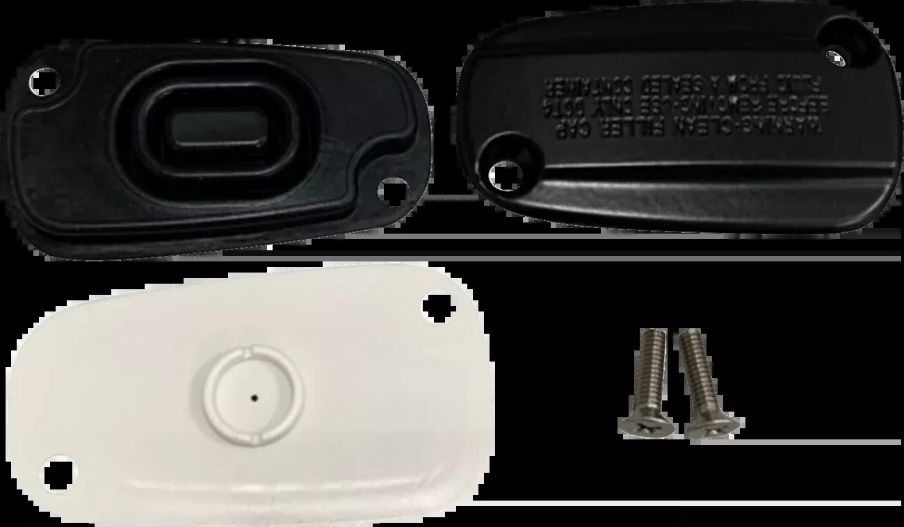 Drag Specialties Black Rear Brake Master Cylinder Cover for 18-25 Harley Softail