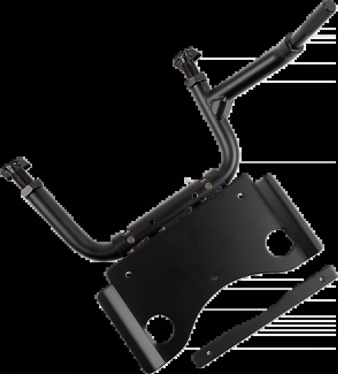 Drag Specialties Black Steel Center Kickstand Kit for 2009-2024 Harley Touring
