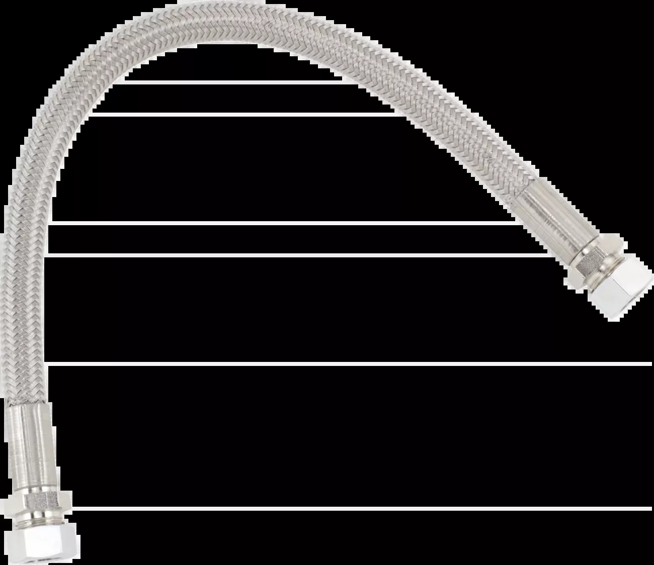 Drag Specialties Braided Fuel Tank Crossover Line for 1986-1999 Harley Softail