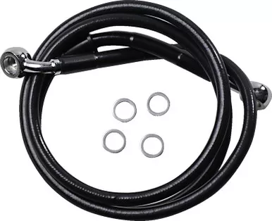 Drag Specialties Brake Line - +2" - Black - XL-1741-5840