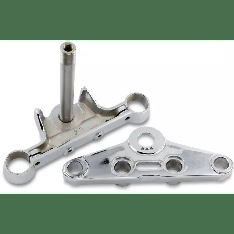 Drag Specialties Chrome FL Triple Trees (Smooth)