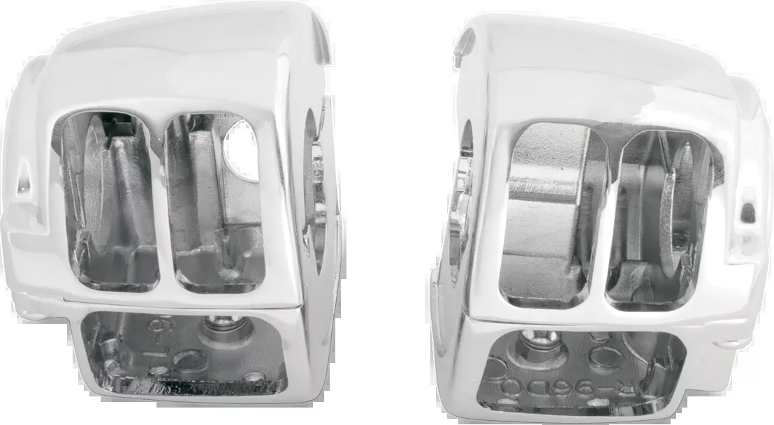 Drag Specialties Chrome Handlebar Switch Housing Kit 2008-2013 Harley Touring