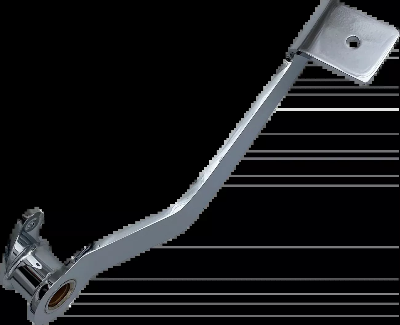Drag Specialties Chrome Rear Brake Pedal fits 2000-2006 Harley Softail FXST