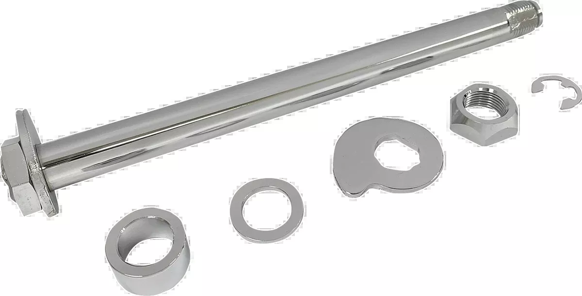 Drag Specialties Chrome Rear Motorcycle Axle Kit 2008 Harley Touring Models
