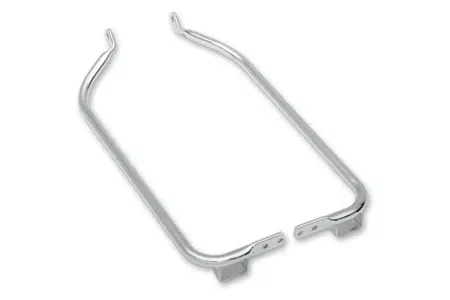 Drag Specialties Chrome Saddlebag Support Brackets for ’04-08 FLTR/FLHRS; ’06-08 FLHRXReplaces OEM #49206-04 & 49207-04