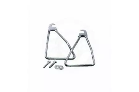 Drag Specialties Chrome Saddlebag Support Brackets for '58-86 FL Models
