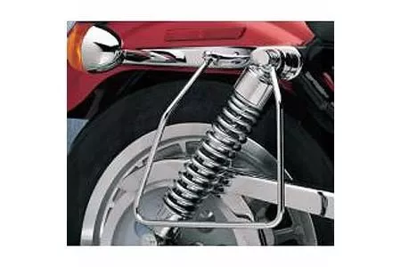 Drag Specialties Chrome Saddlebag Support Brackets for ’82-93 XL Models Replaces OEM #90799-86