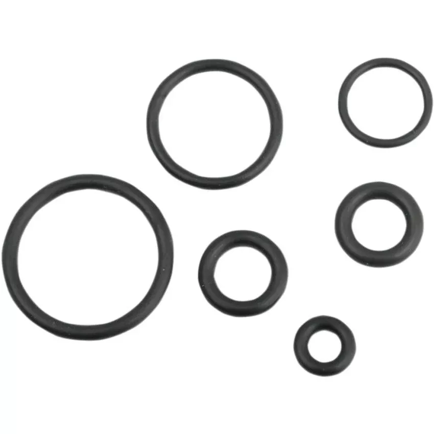 Drag Specialties EFI Replacement Fuel Line O-Ring Service Kit 4 Harley