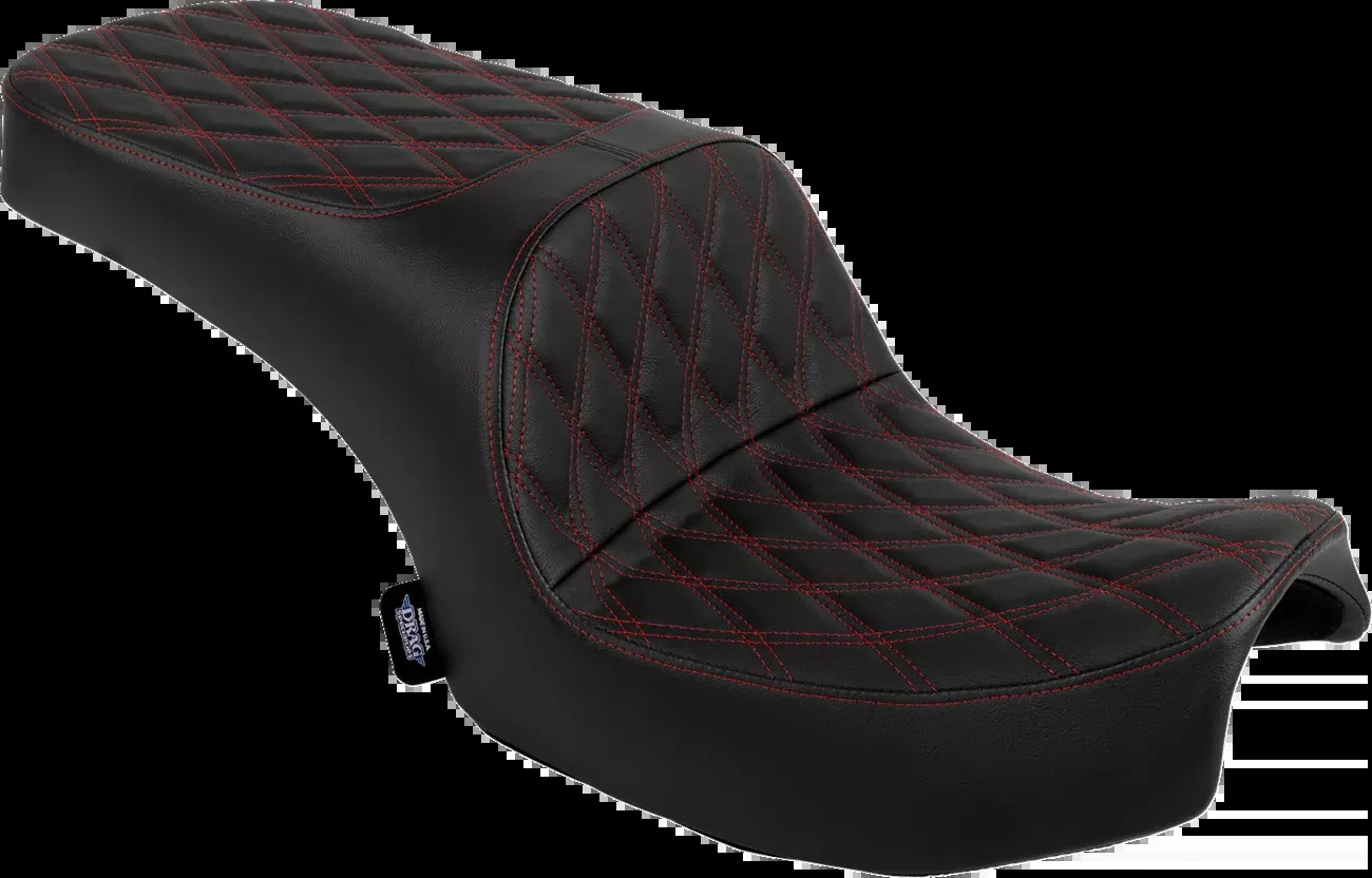 Drag Specialties Freedom Red Diamond Seat fits 20-25 Indian Challenger Chieftain
