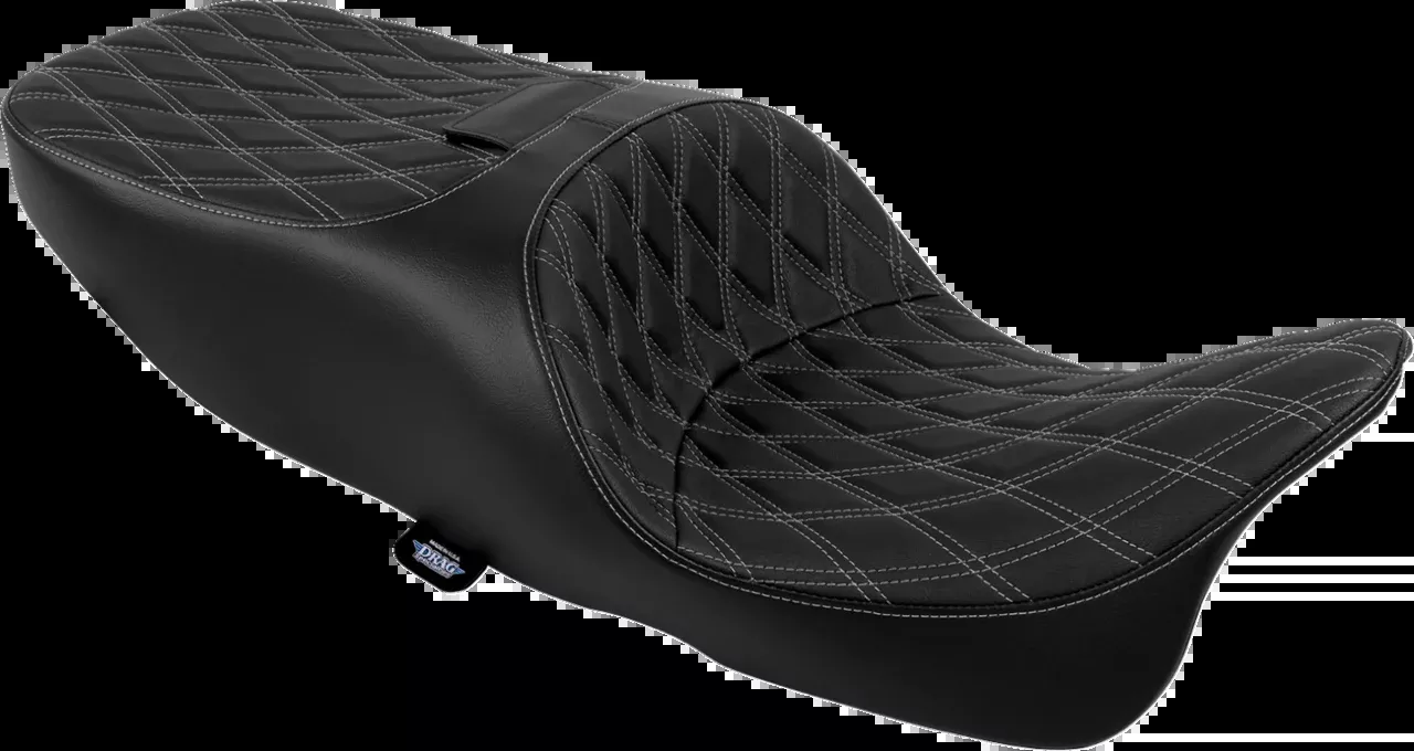 Drag Specialties Freedom Silver Diamond Seat for 2015-25 Harley Freewheeler RG3