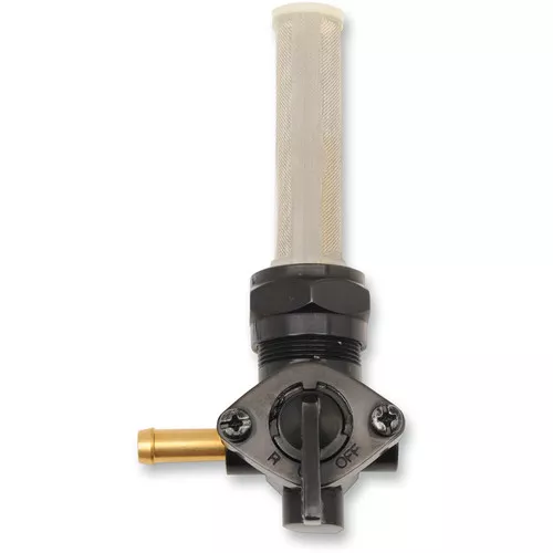 Drag Specialties Gloss Black 22mm Petcock - Forward Facing Spigot