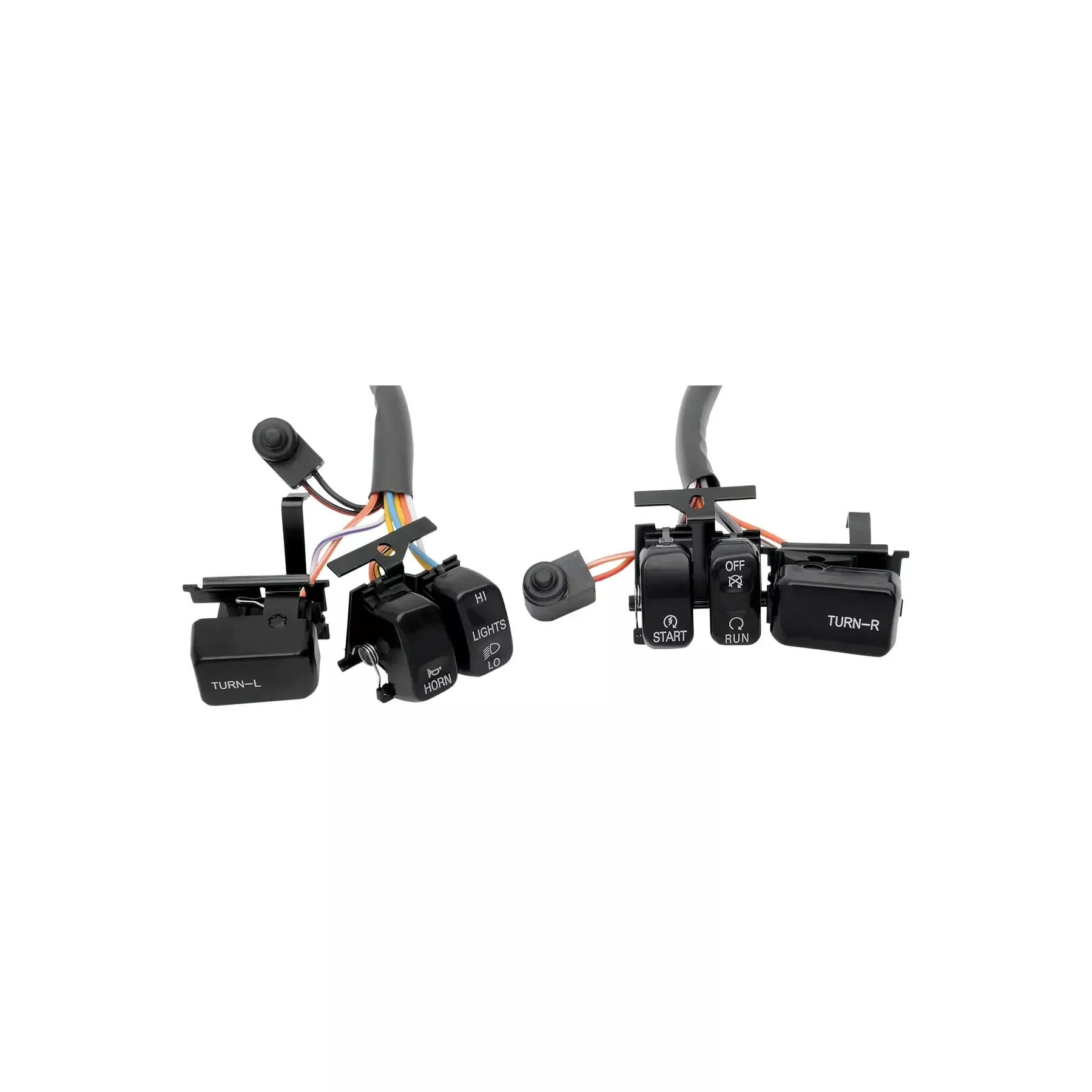 Drag Specialties Handlebar Switch Kit, Black, Fits 96-13 Big Tiwn